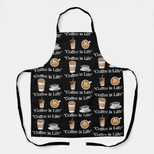 Tablier "Le café c'est la vie"