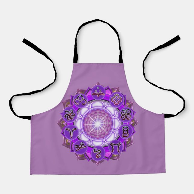 Tablier Le chakra de la Couronne (Recto)