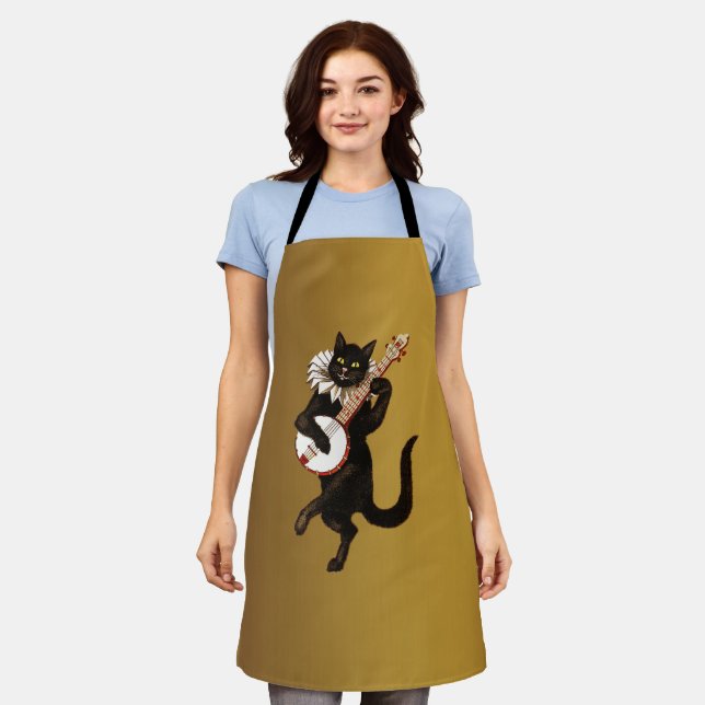 Tablier Le Chat Musical, (Porté)