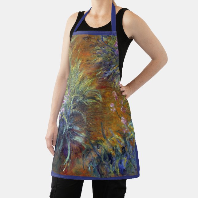 Tablier Le Chemin à travers les iris par Claude Monet (Insitu)