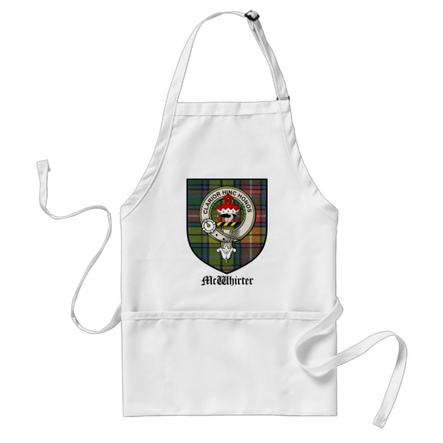 Tablier Le clan de McWhirter Crest le tartan d'insigne (Devant)