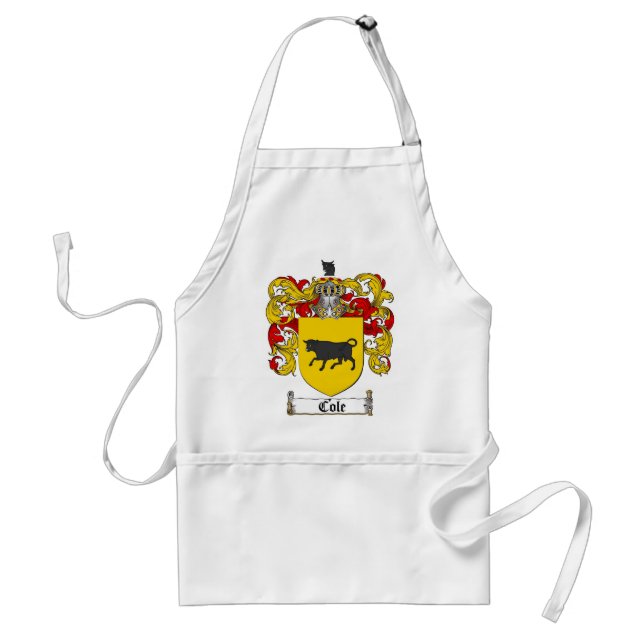 TABLIER LE CREST DE FAMILLE DE COLE - MANTEAU DE COLE DES (Devant)