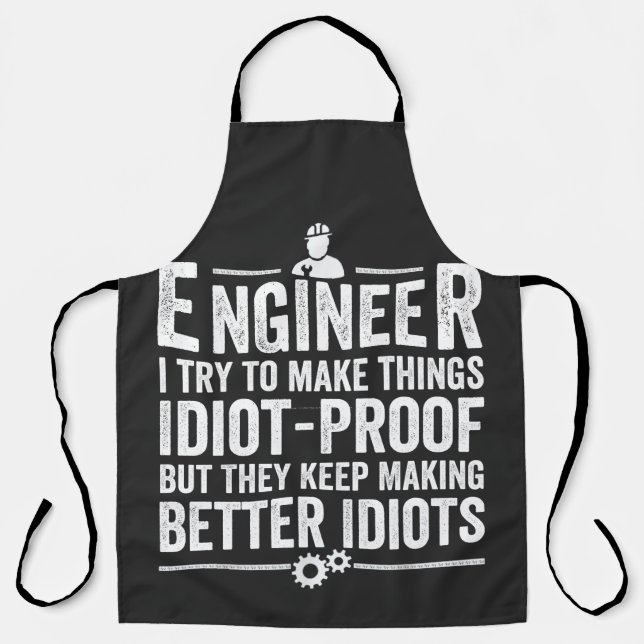 Tablier Le Crétin d'Engineer I (Recto)
