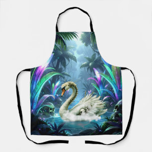 Tablier Le Cygne des Eaux Oubliées. 