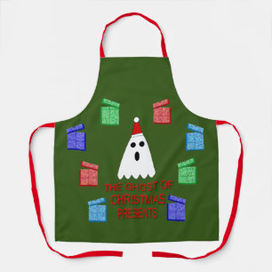 Tablier Le fantôme de Noël présente drôle