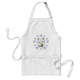 Tablier Le flocon mignon d'art et de neige de chien de