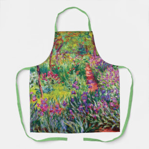 Tablier Le jardin d'Iris par Claude Monet  
