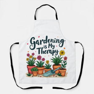 Tablier Le jardinage est mon jardinier thérapeutique Plant