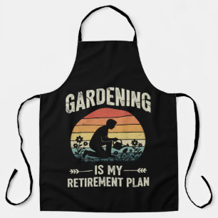 Tablier Le jardinage est mon plan de retraite Vintage