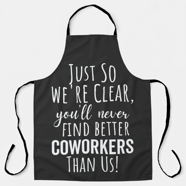 TABLIER LE MEILLEUR CADEAU POUR QUITTER LES COWORKERS (Recto)