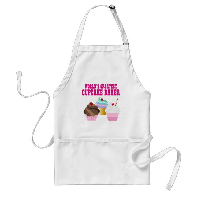Tablier Le meilleur CUPCAKE BAKER du monde - Plaisir (Devant)