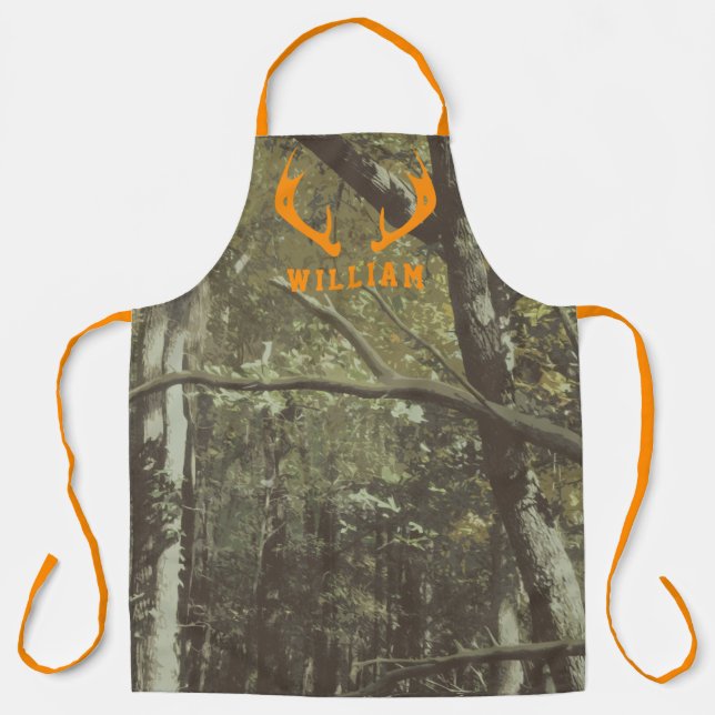 Tablier Le Motif du chamouflage de Woodland Orange Deer An (Recto)