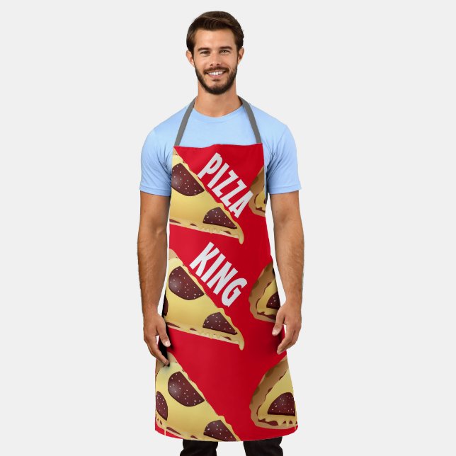TABLIER LE PIZZA KING MENS KITCHEN APRON (Porté)