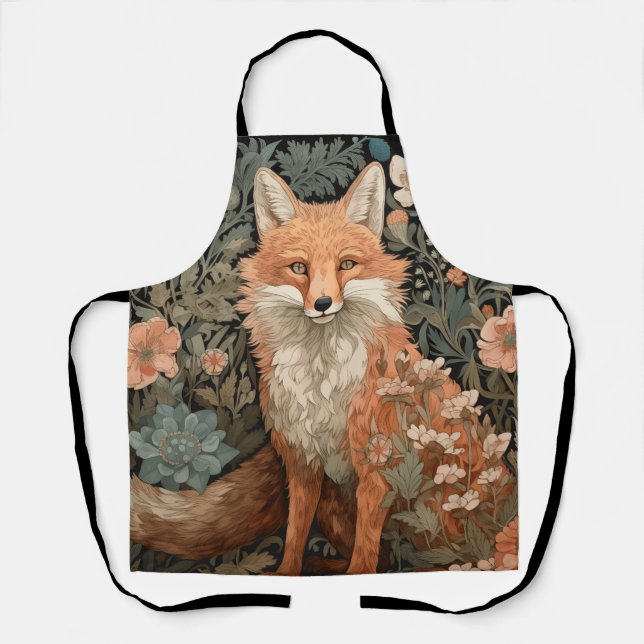 Tablier Le renard dans le jardin d'automne (Recto)