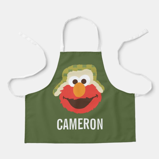 Tablier Le visage d'Elmo Woodland (Recto)