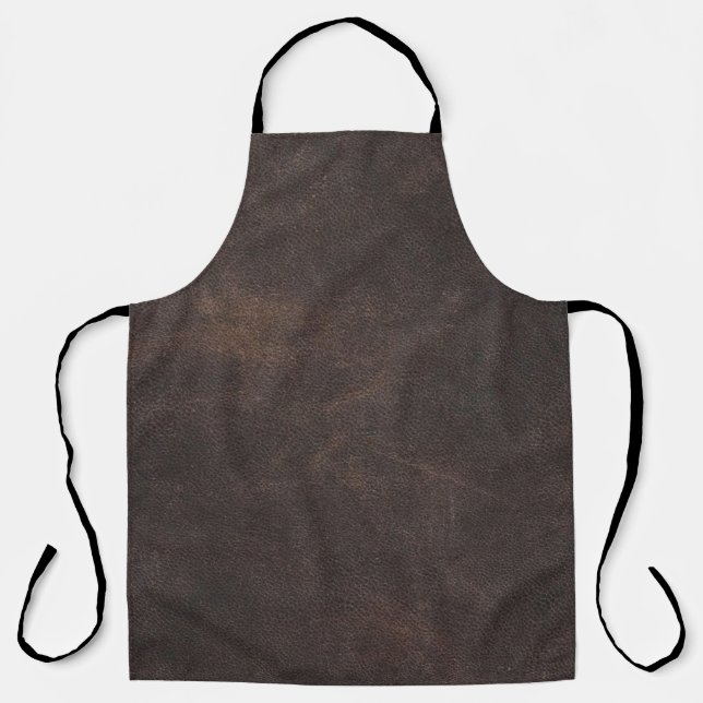 Tablier Leather texture scrapbooking brown (Recto)