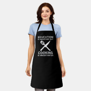 Tablier L'Éducation Est Importante, Mais La Cuisine Est Im