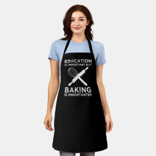 Tablier L'Éducation Est Importante, Mais Le Cuisson Est Im