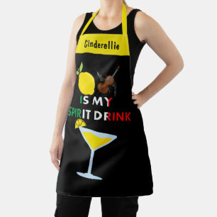 Tablier Lemon Cello Limoncello est mon esprit Boire Drôle