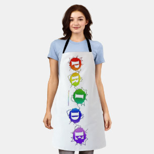 Tablier L'enseigne de fierté aux couleurs de l'arc-en-ciel
