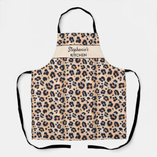 Tablier Leopard Motif Jungle Safari Poster de animal perso