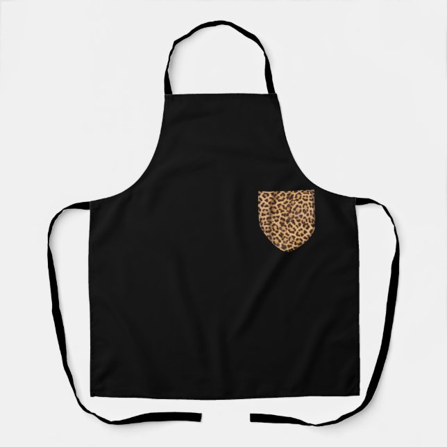 Tablier Leopard Pocket Cool Animal Lover Cheetah (Recto)