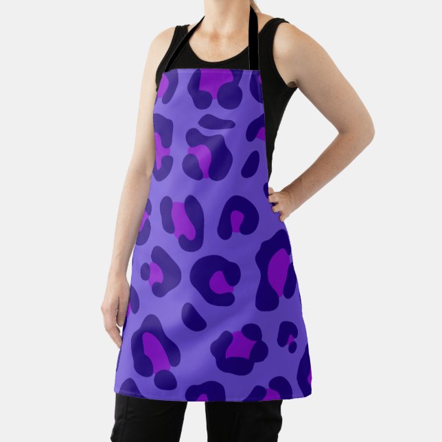 Tablier "Leopard violet électrique" (Insitu)