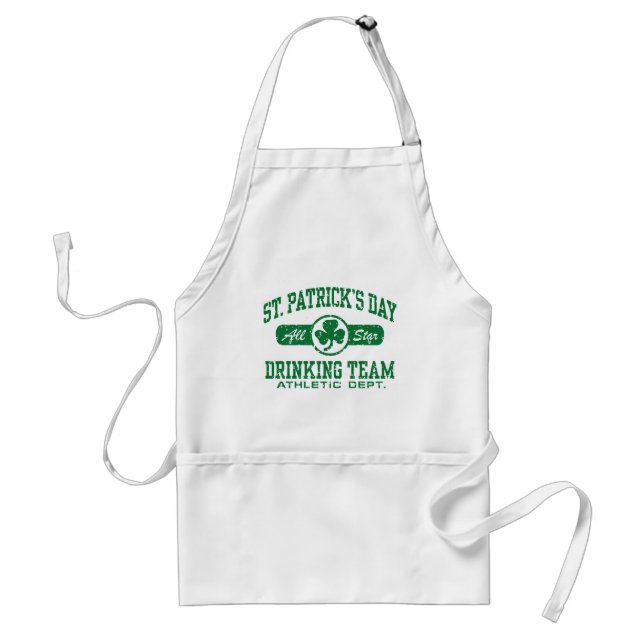 Tablier L'équipe de boisson de la Saint-Patrick (Devant)