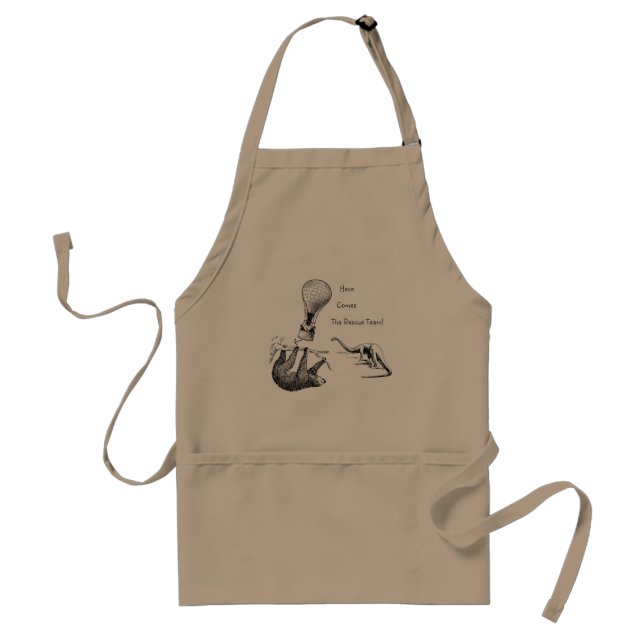 Tablier L'équipe de Secourt (Sloth, Dinosaur) Adulte Apron (Devant)