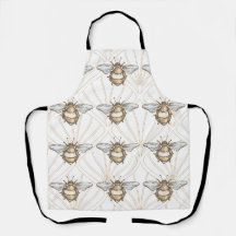 Les abeilles de miel Vintages AOP Kitchen Apron