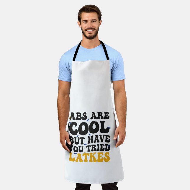 Tablier Les Abs Sont Cool Mais Avez-Vous Testé Latkes Hano (Porté)