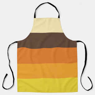 Tablier les années 70 Motif de couleurs triées rétro
