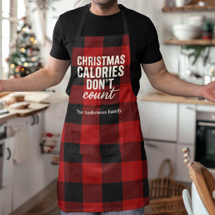 Tablier Les calories de Noël ne comptent pas