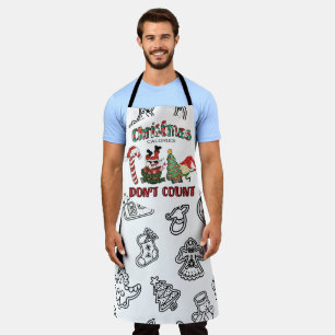 Tablier Les calories de Noël ne comptent pas Apron