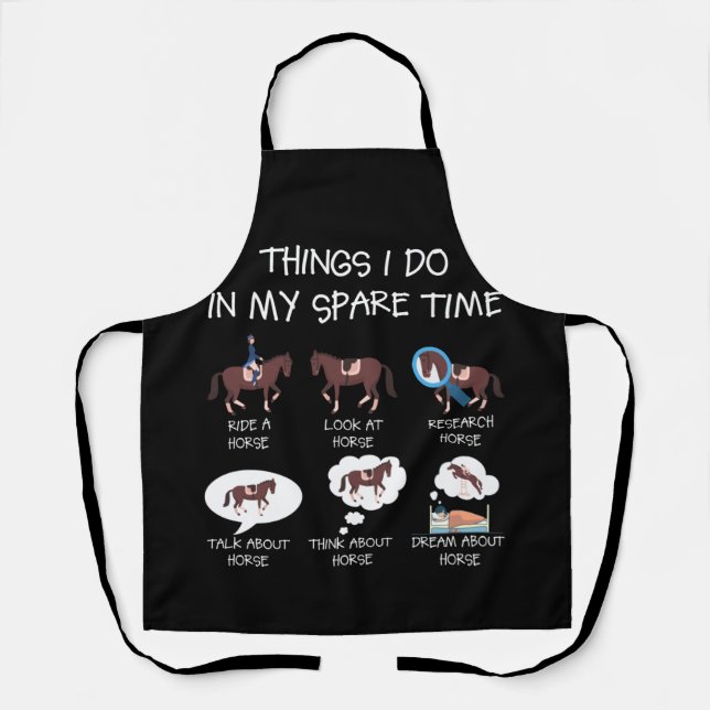 Tablier Les Choses Que Je Fais Dans Mon Temps De Rechange, (Recto)