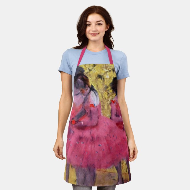 Tablier Les danseurs roses, avant le ballet par Edgar Dega (Porté)