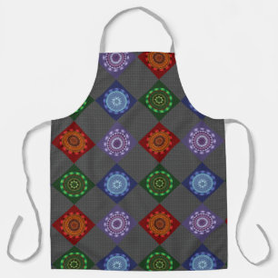 Tablier Les éléments Mandalas Tout-Sur-Imprimé