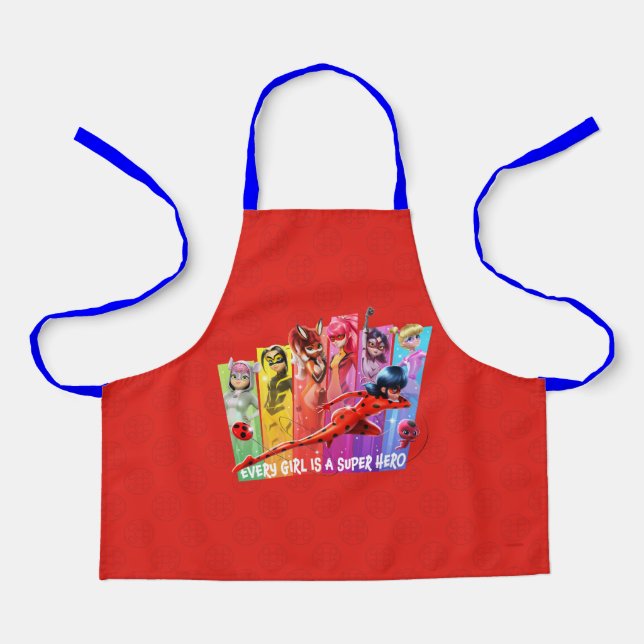 Tablier Les filles miraculeuses | Chaque fille est un supe (Recto)