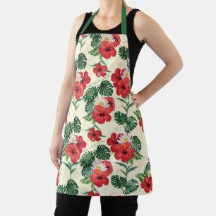 Tablier Les fleurs tropicales du Lotus Blanc