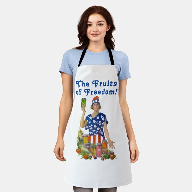 Tablier Les fruits de la liberté ! (centrer) (Porté)