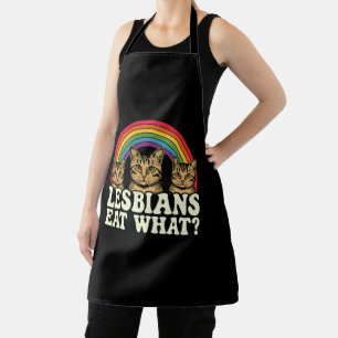 Tablier Les lesbiennes mangent ce mème Vintage du mois de 
