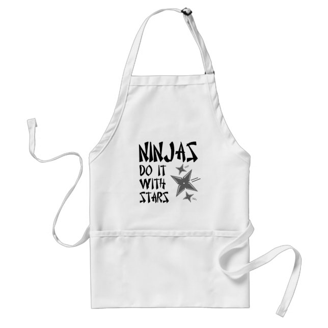 Tablier Les Ninjas Le Font Avec Des Étoiles (Devant)