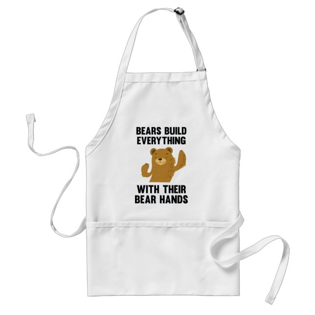 Tablier Les Ours Bâtissent Tout Avec Leurs Mains Ours (Devant)
