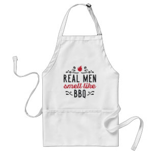 Tablier Les vrais hommes sentent comme le barbecue