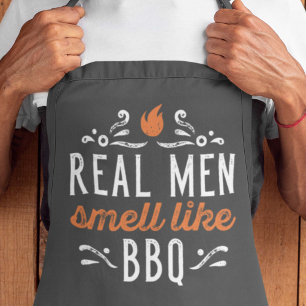 Tablier Les vrais Hommes Sentent Comme Un BBQ Apron
