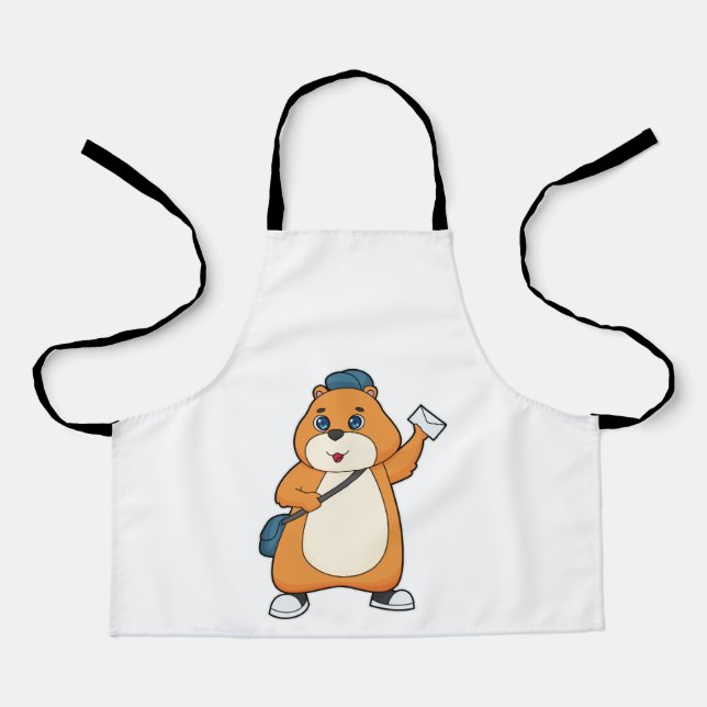 Tablier Lettre hamster Postman (Recto)