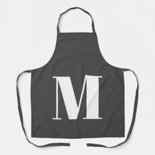 Tablier LETTRE INITIALE GRECQUE CLAIR MONogramme Moderne