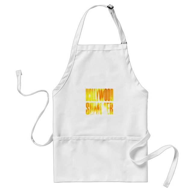 Tablier Lettre orange jaune "Hollywood Summer" Apron (Devant)