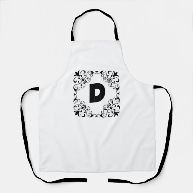 Tablier Lettres d'amour "D" (Recto)