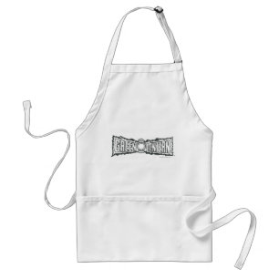 Tablier Lettres de lanterne verte BW